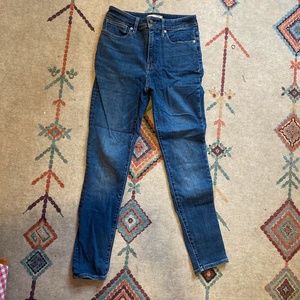 Madewell Curvy High Rise Jeans Wendover Wash Tencil